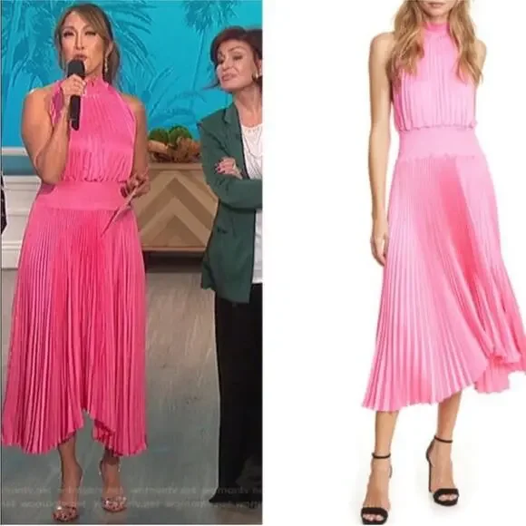 A.L.C Renzo Dress Pink Size 2 - Picture 3 of 10